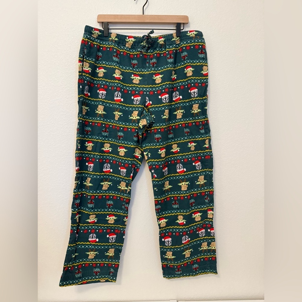 Hanna Andersson Star Wars Pajama Pants Men’s XL Grogu Baby Yoda 100% Cotton - Picture 2 of 6